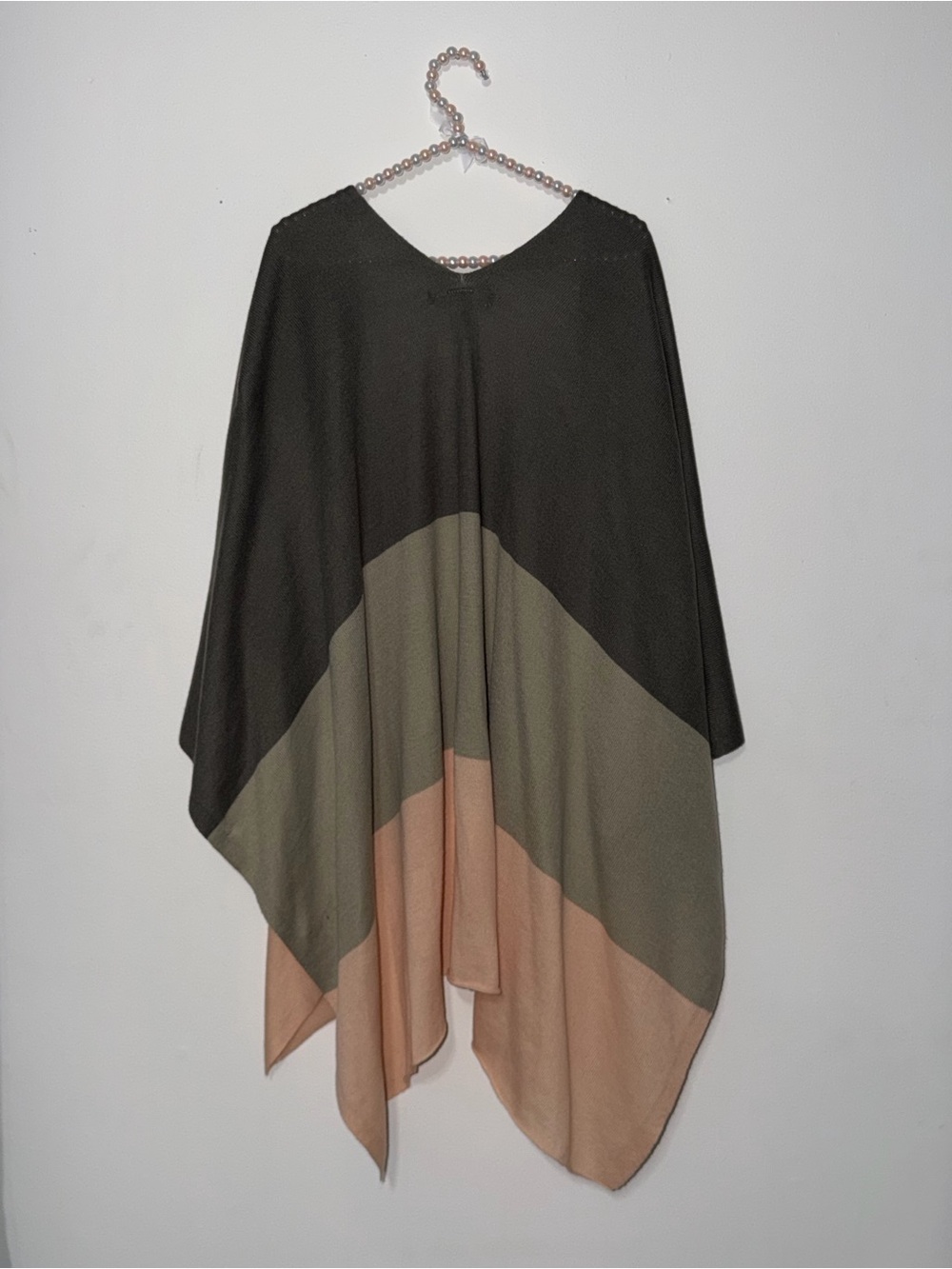 Cejon Colorblock Open Front Poncho - Picture 2 of 3